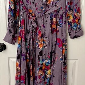 Umgee Multicolor Floral Long Sleeve Dress